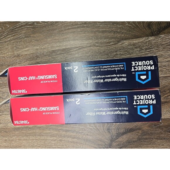 4 PACK - Project Source 3846784 Refrigerator Water Filter for Samsung HAF-CIN - Picture 6 of 8